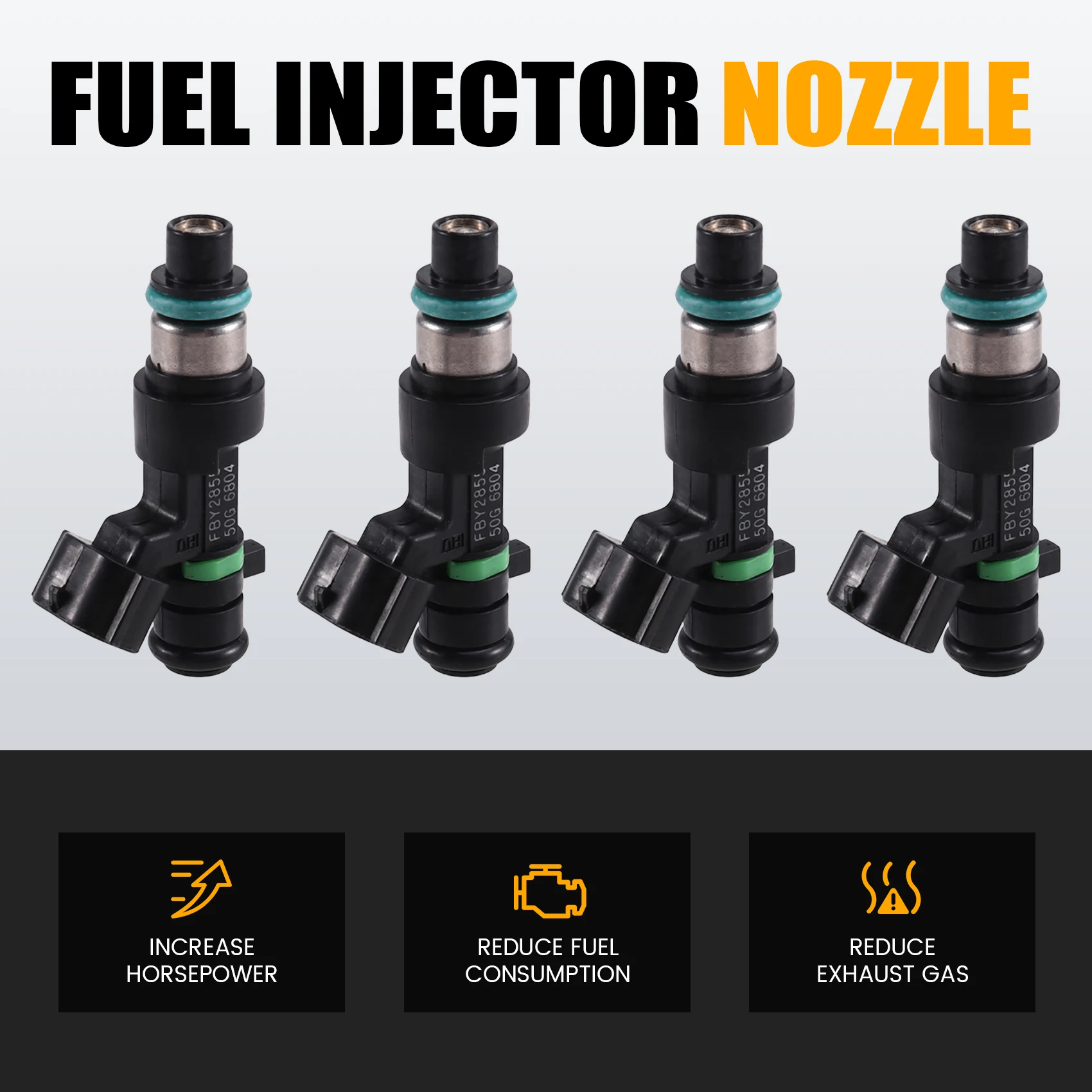 Kit de inyector de combustible para coche (4 piezas) para Nissan Altima NV200 Rogue 2014- 2019 FBY2855 16600-9HP0A 166009HP0A