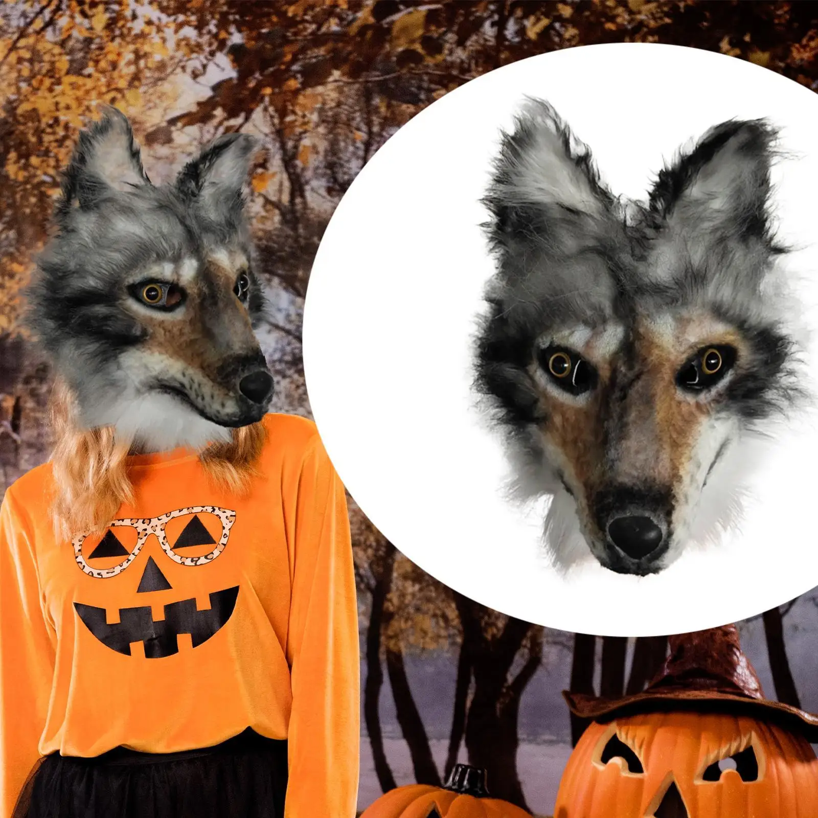 

Halloween Mask Props Animal Head Mask for Performance Party Props Birthday