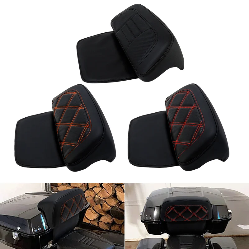 Motorcycle Tour-Pack Backrest Pad Chopped For Harley Touring Road King Electra Glide Tri Glide Ultra Limited 2014-2022