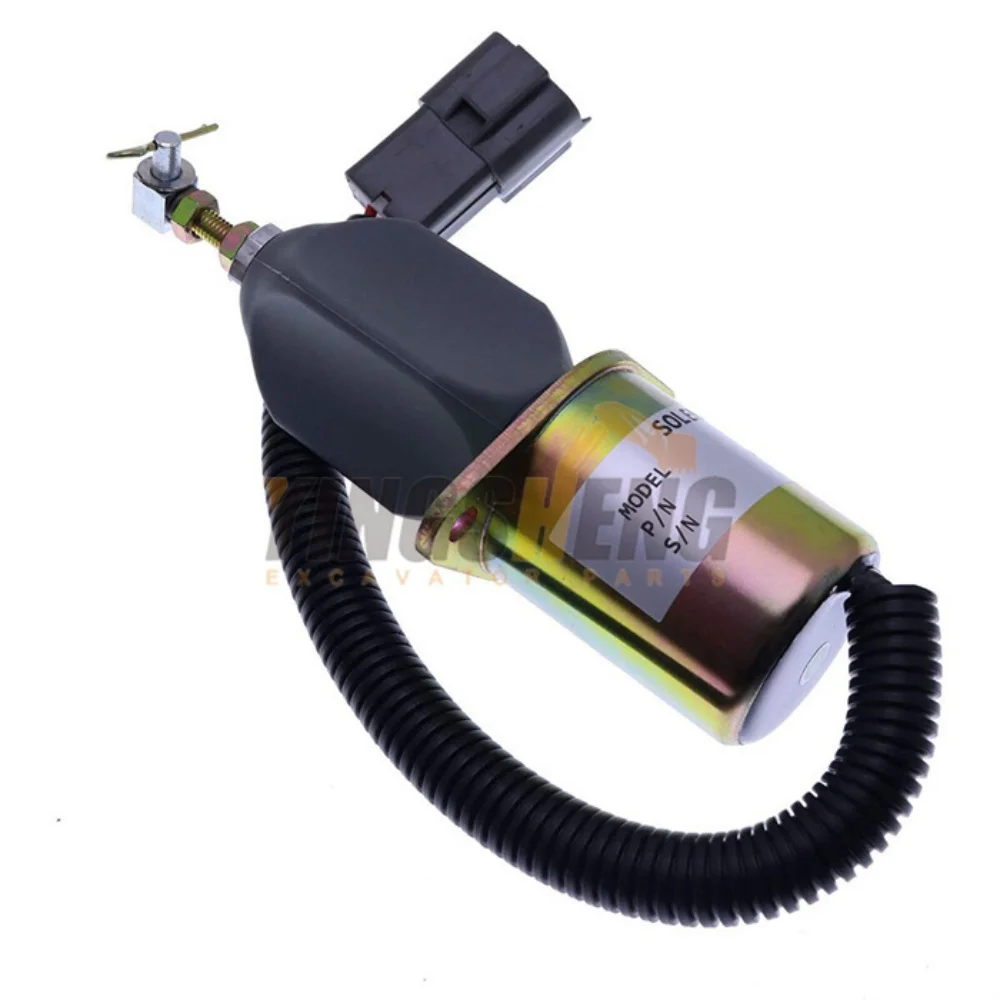 

Электромагнитный клапан отключения топлива 1751ES-12A3UC12B1S SA-4673-S 12 В 129953-77811, подходит для современных экскаваторов R60-5 Yanmar 4TNE-94