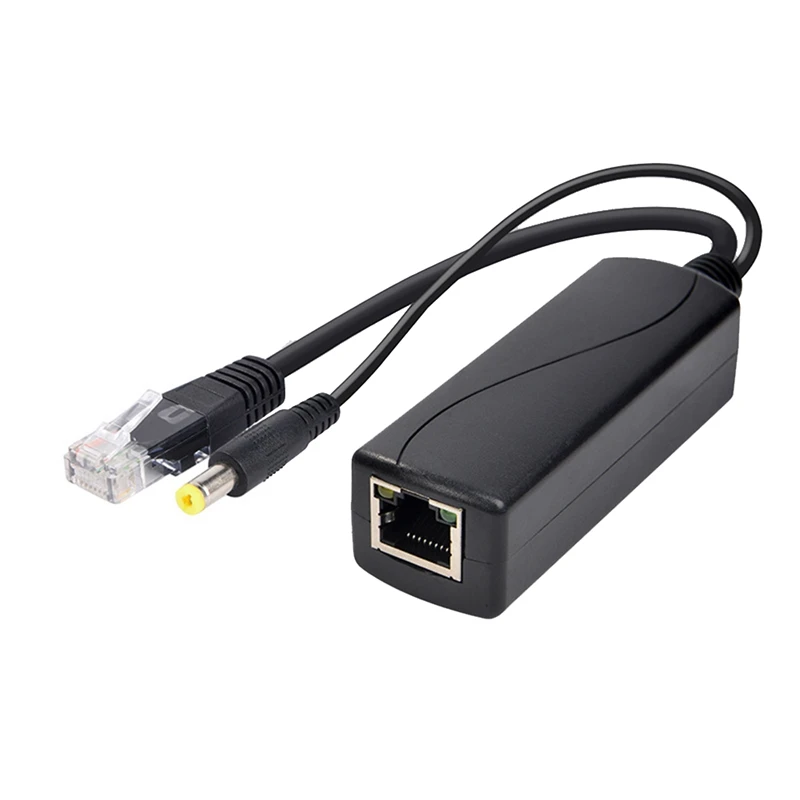 100M Poe Splitter 12V 1A IEEE 802.3Af 1.5KV Isolation Protection For Home Network Office Network