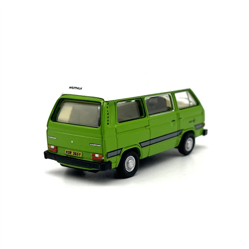 1:76 Scale Diecast Alloy T25 Camping Van Model Green Nostalgia Classic Adult Toys Collectible Gifts Souvenir Static Display