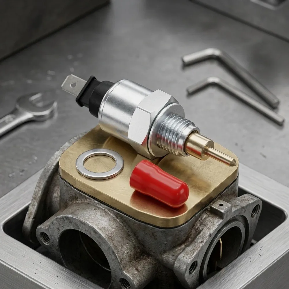 For Daily Engine Use Fuel Shut Off Solenoid Gas Stop Solenoid As Show Precision Engineering Design High-Quality Metal Build