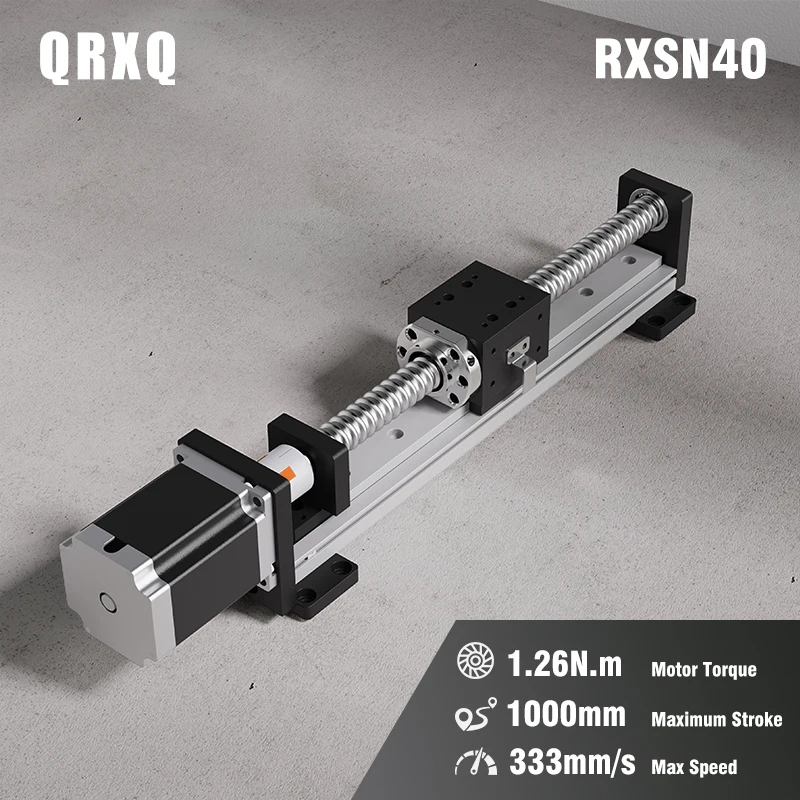 

RSXN ball screw modules are customizable with a stroke of 50-1100mm, offering high speed and low noise.