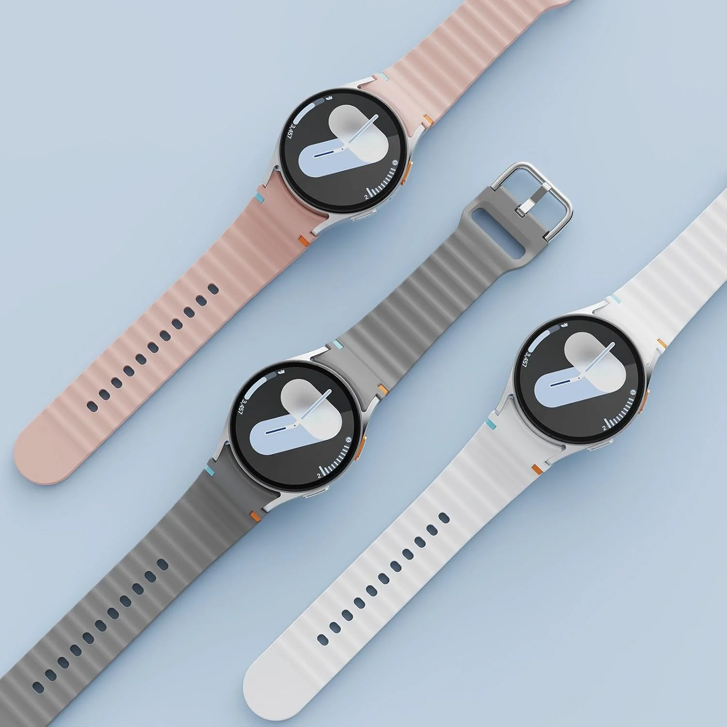 

Original Silicone Strap for Samsung Galaxy Watch 7 FE 6 4 Classic 5 pro 44mm 40mm 43mm 47mm 45mm Bracelet Galaxy Watch6 7 Band
