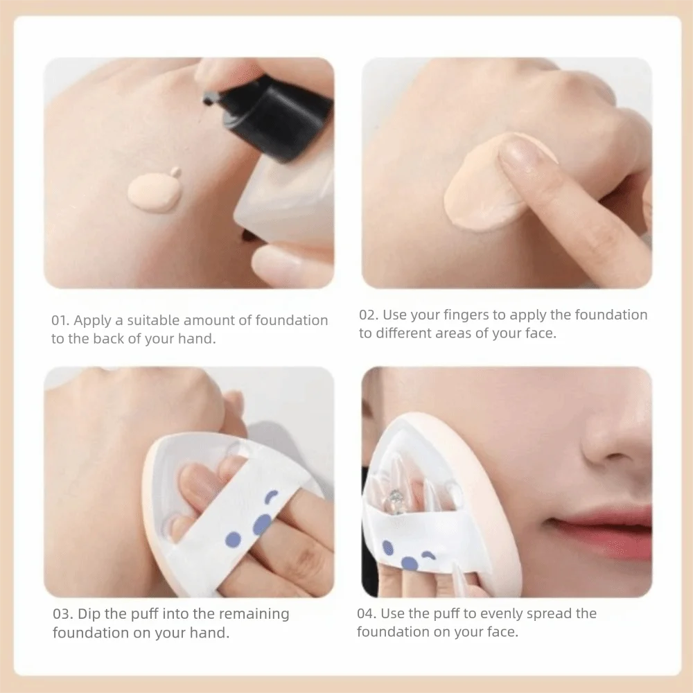 Niedlicher, superweicher Zoo-Puderquaste, trockenes und nasses Make-up-Werkzeug, weiches Luftkissen, Cartoon-Make-up-Puderquaste