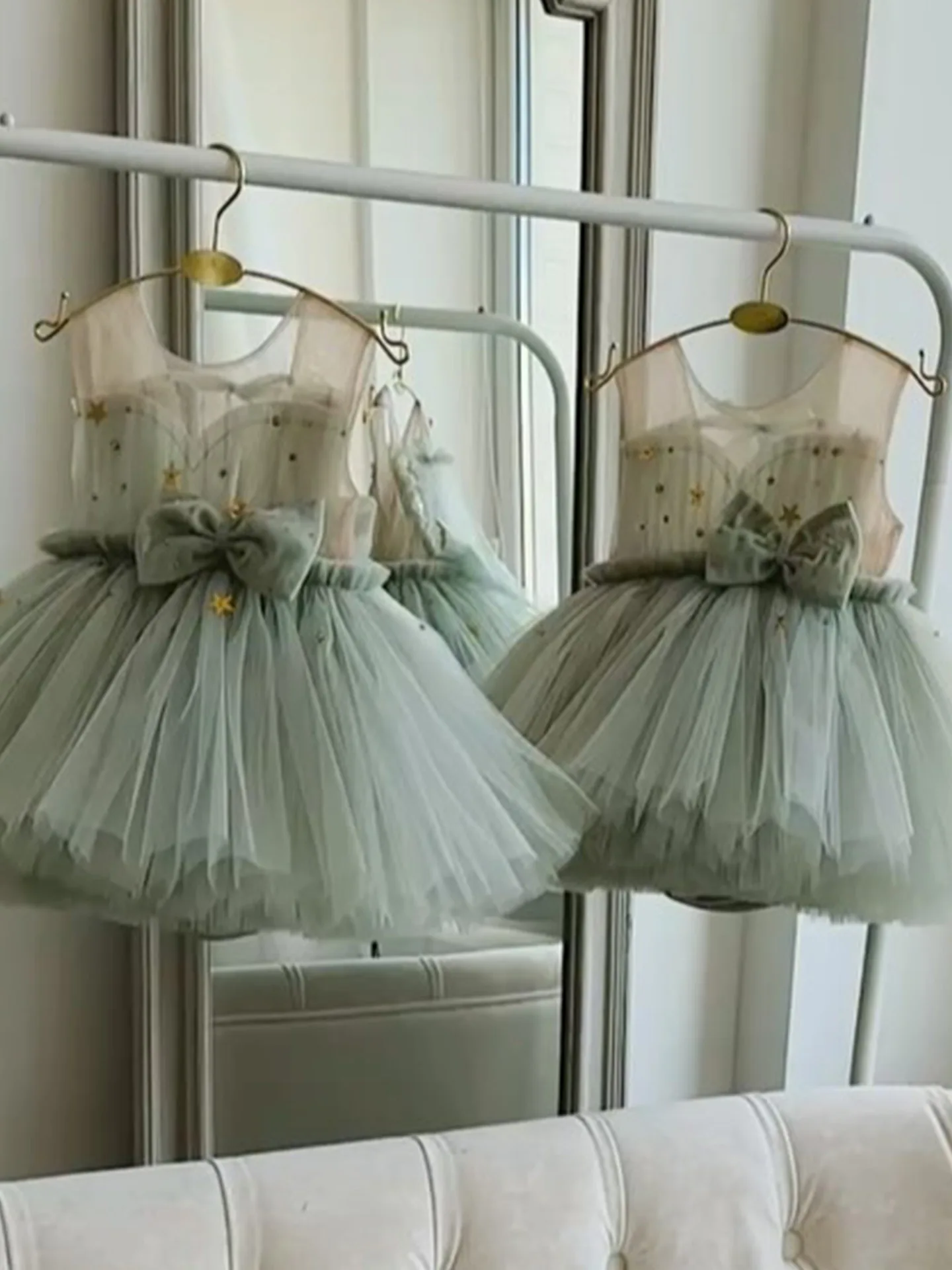 Baby Girl Princess Bow Silk Ballet Skirt, Sleeveless Elegant Solid Color Infant Outfit for Birthday Party