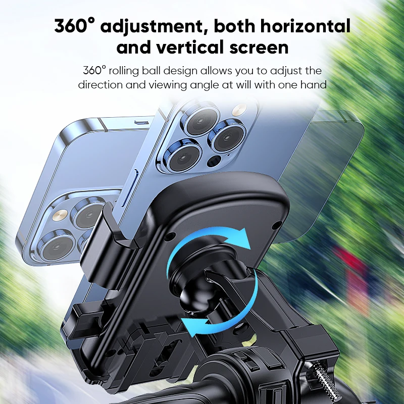 Открытый держатель для электрического велосипеда, противоударная навигация для езды, держатель для телефона на мотоцикле с питанием от аккумулятора