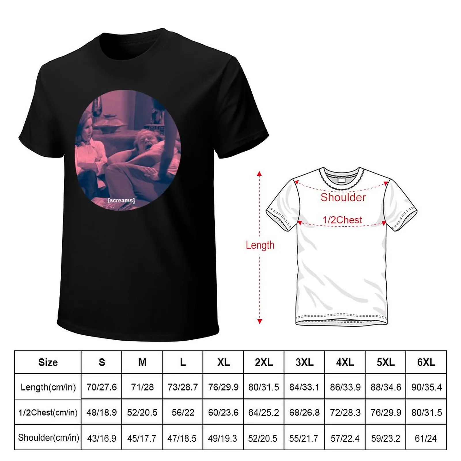 screams T-Shirt Big and Tall Casual T-Shirt
