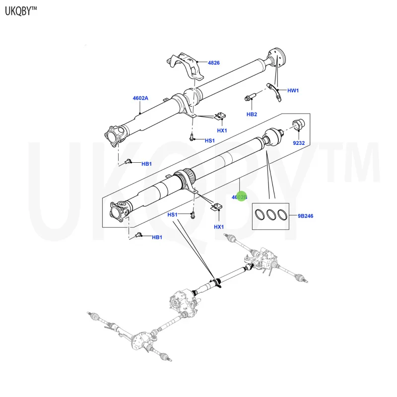 La nd Ro v er Sp o rt Ra ng e Ro ve r 2014 LR058371 Axle Assembly - Drive