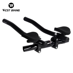 WEST BIKING Bicycle Rest TT Handlebar Clip on Aero Bars Handlebar Extension Triathlon Aerobars MTB Road Bike Cycling Handlebars