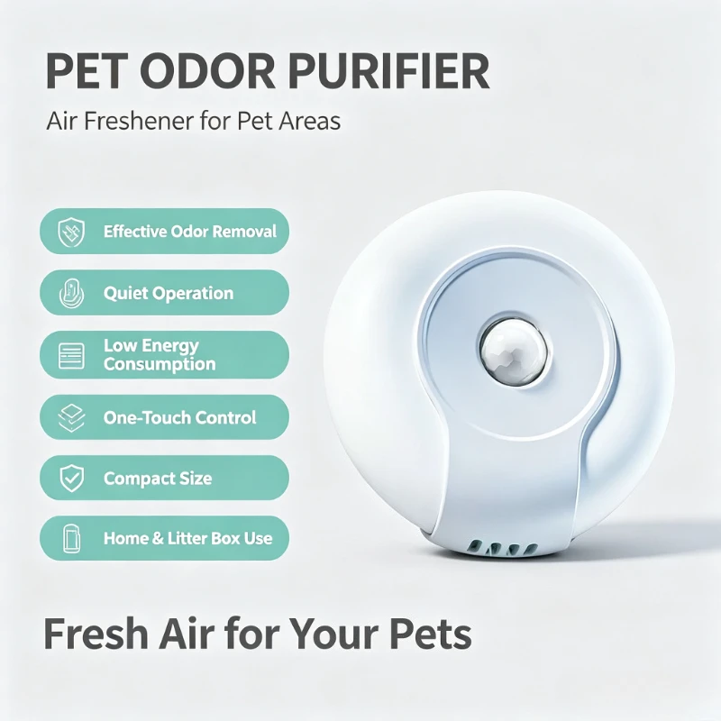 Smart Pet Odor Eliminator Deodorizer for Dog and Cat Harmless Remover Indoor Air Purifier Rechargeable Multi Freshener