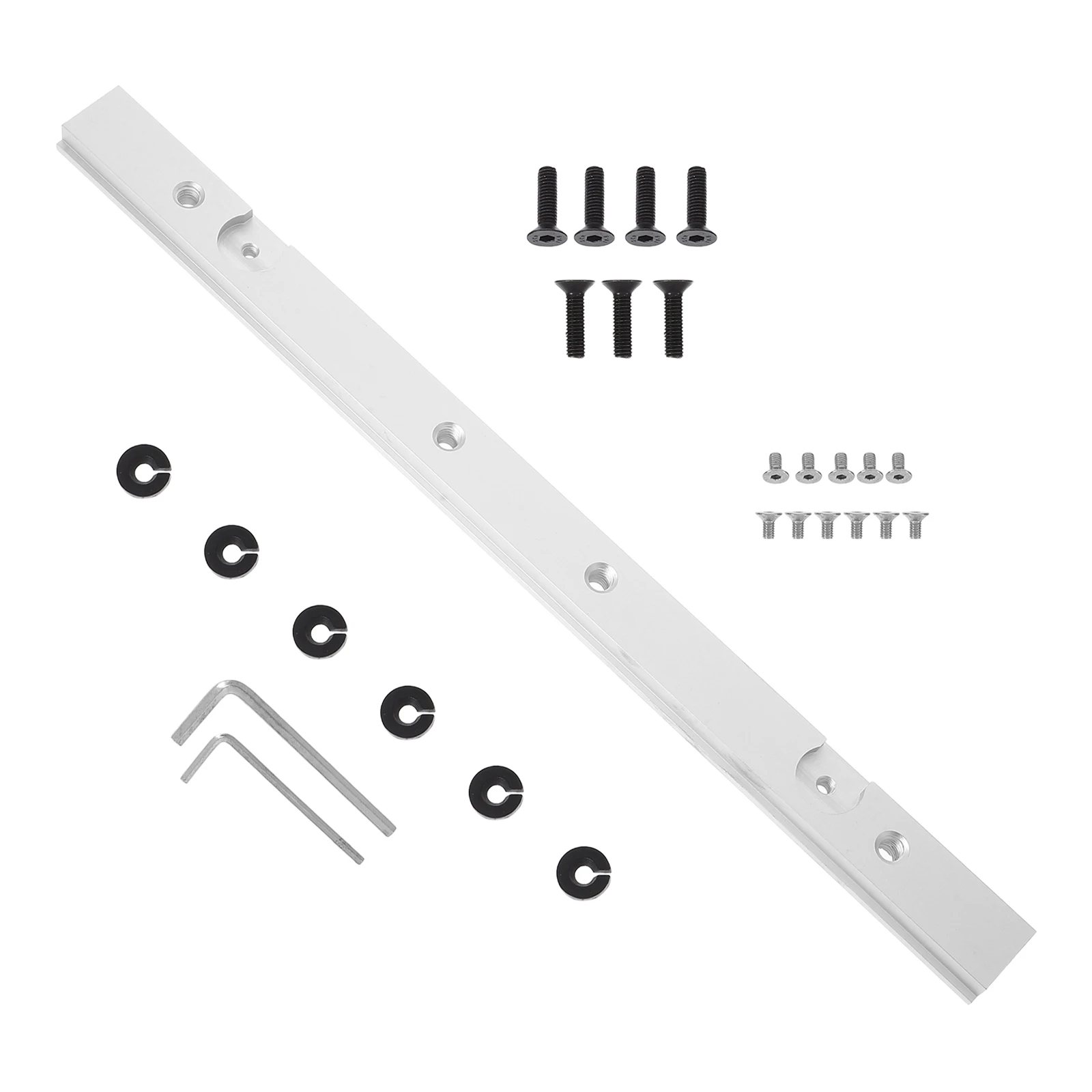 

1 set Universal Table Saw Rail With Slot Sturdy Aluminum Alloy Replaceable Slider Miter Gauge Rod Woodworking Tool Woodworking