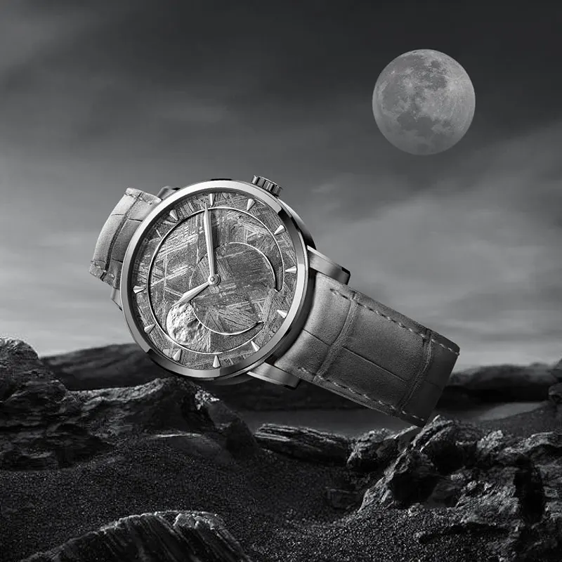 AGELOCER Switzerland Designer Meteorite dial Luxury Watch Top Brand Mens Automatic Sapphire Watches Mechanical Power Reserve 80h