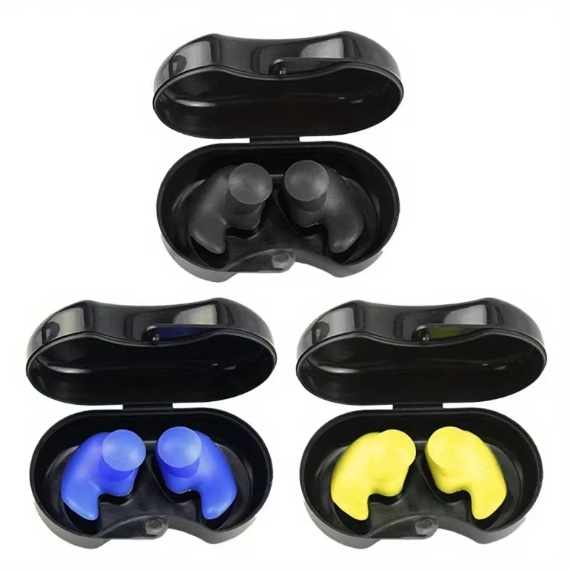 Tapones oído natación DIZETION – Silicona reutilizables impermeables - imagen 3