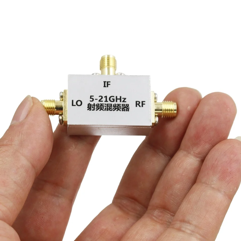 RF Downconverter 5-21GHz RF Mixer Low Insertion Loss PCB SMA-K Connector DC-5000MHz IF RF LO 5-21GHz Conversion Loss 8-12dB