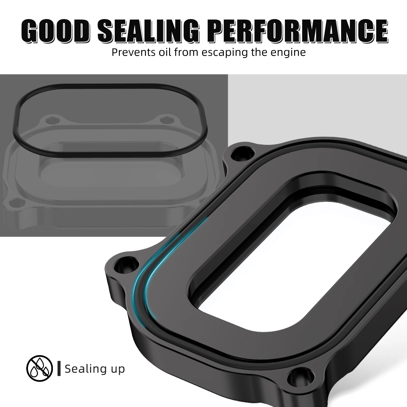 NICECNC Seitenabdeckung für Zylinderkopf für Yamaha Raptor 700 2006-2026 ATV, für Yamaha Raptor 700R 2009-2026, Grizzly 700, Kodiak – Detail 20