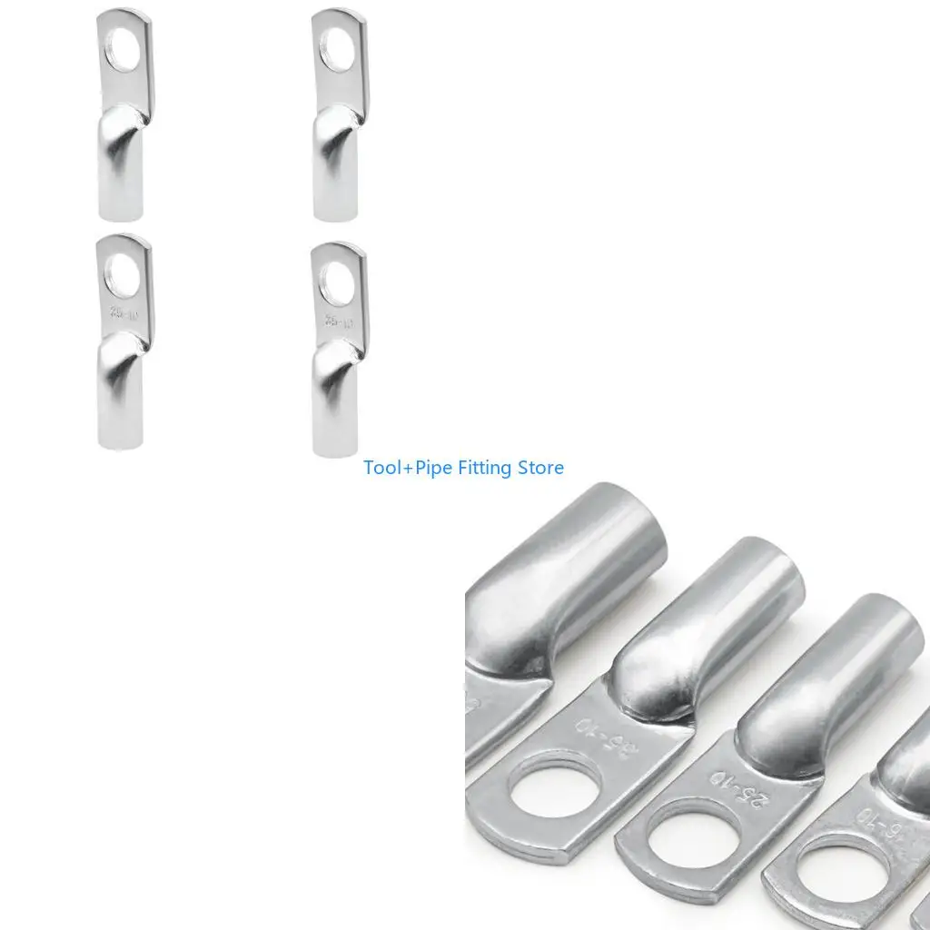 F92B 10Pcs Cold Pressed Coppers Terminals End Lugs Connector Crimps Terminals for Electrical Engineering