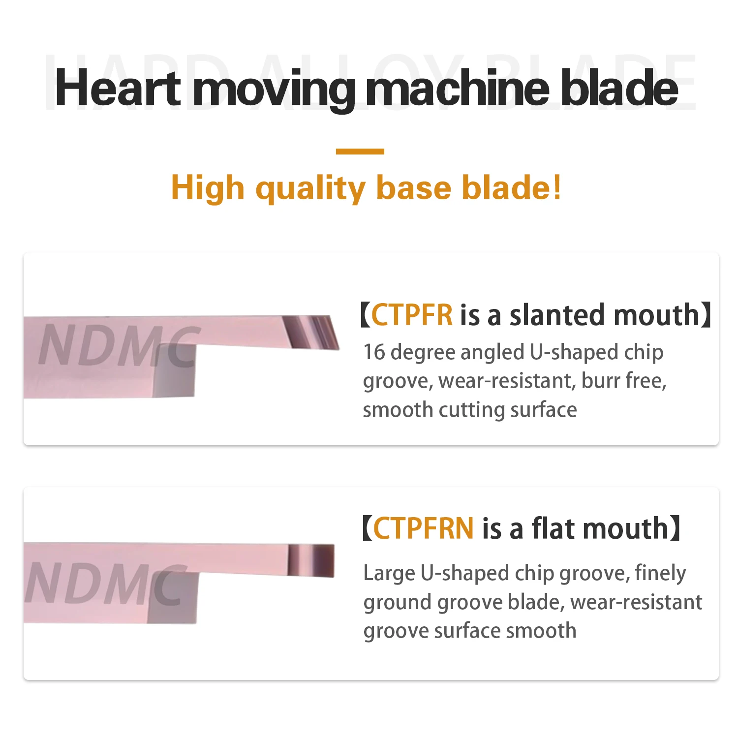 CNC Lathe CTP07/10/15/2FRN LF6118/CTPA07/10/5/2FRN LF6118 Grooving Blades Stainless Steel Double Headed Oblique Mouth Flat Mouth