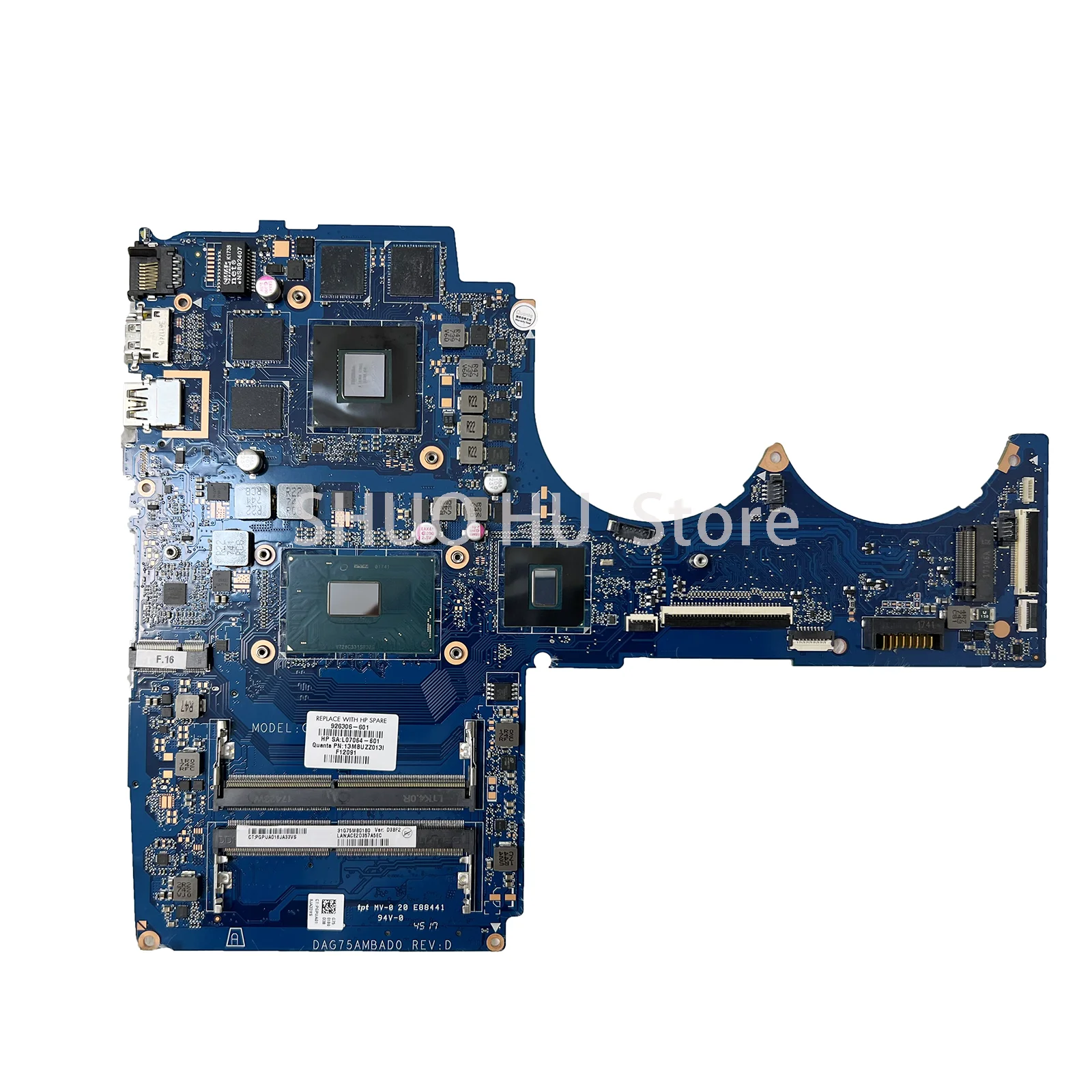 KEFU 926305-601 926306-601 Mainboard For HP Pavilion 15-CB Laptop Motherboard DAG75AMBAD0 W/i5-7300HQ i7-7700HQ GTX1050-V2G/V4G