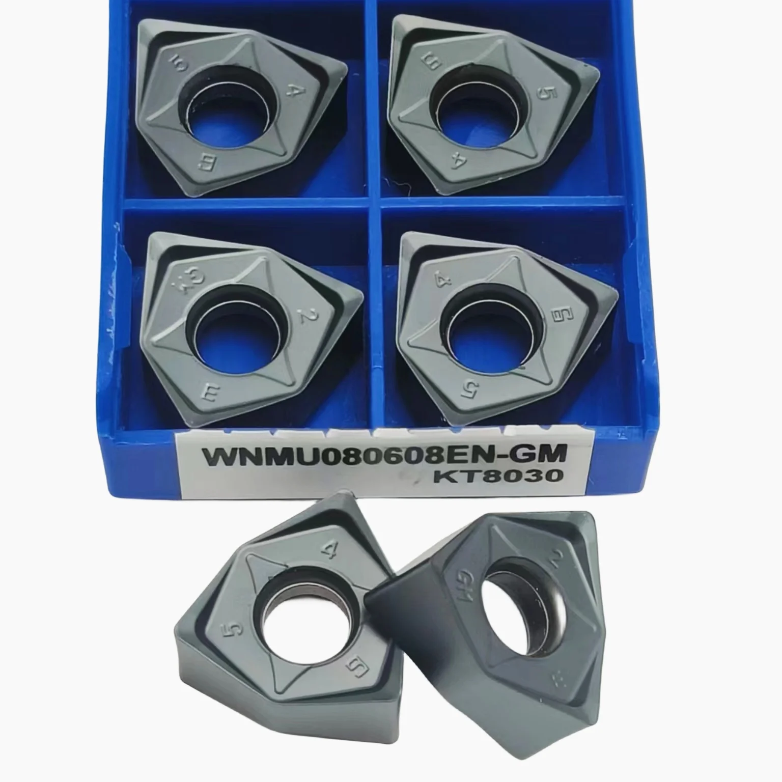 10pcs WNMU080608 Face Milling Inserts WNMU080608EN GM KT8030 KT8060  Mill Tungsten Carbide Cutter Lathe Turning Tool