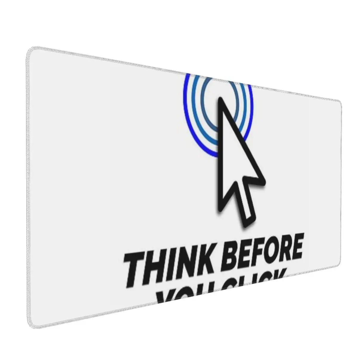 Think Before You Click Mouse Pad Desk Protector Gamer Keyboard Pc Accessories Mat Large Mousepad