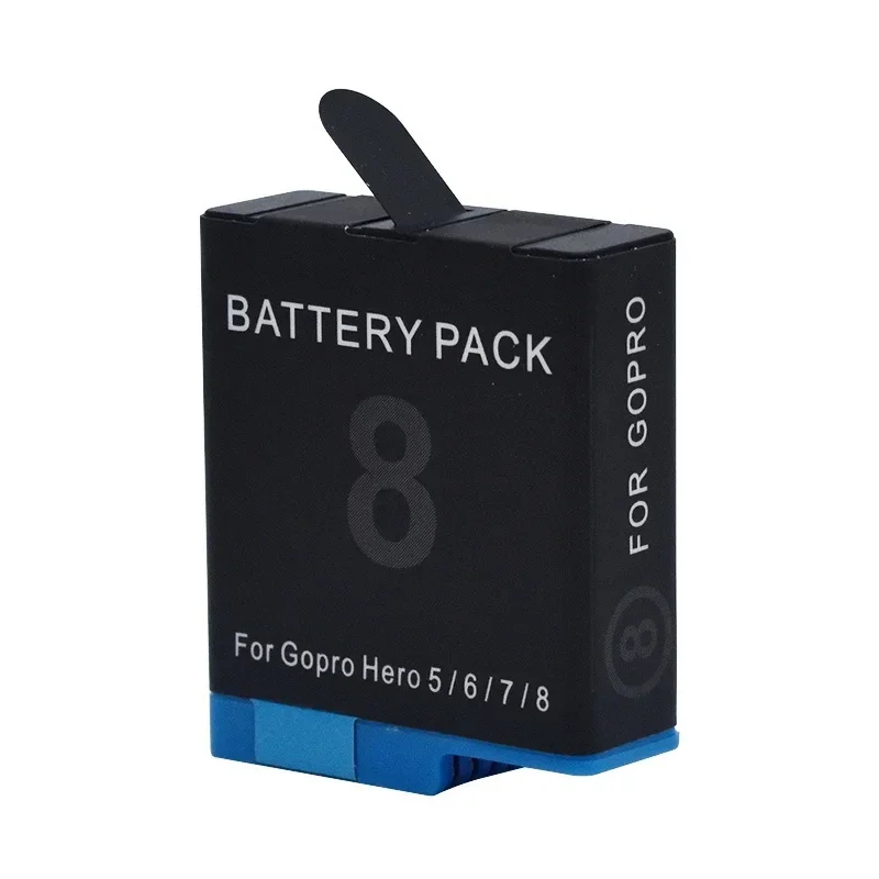 For GoPro Hero 8 7 6 5 Battery 1680mAh Li-ion Battery Pack Motion Camera Battery Storage for GoPro Hero8 Rechargeable Batteries