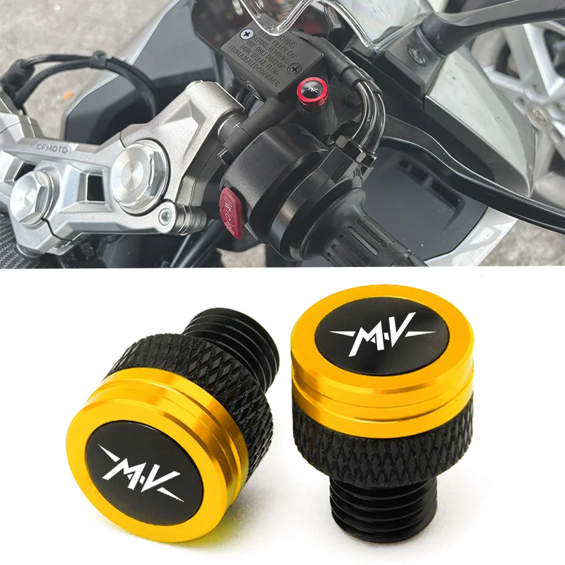 For MV Agusta F3 675 800 Brutale 800 1000 Turismo Veloce RC Motorcycle M10*1.25 Aluminum Screws Bolts Mirror Hole Plugs Cap