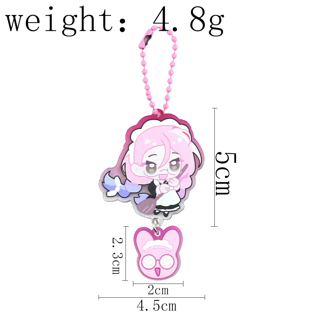 أنيمي الغريبة المرحلة سلسلة للسراويل المفاتيح الكرتون MIZI & SUA قلادة الاكريليك مفتاح سلسلة حقيبة الظهر المفاتيح هدية عيد ميلاد