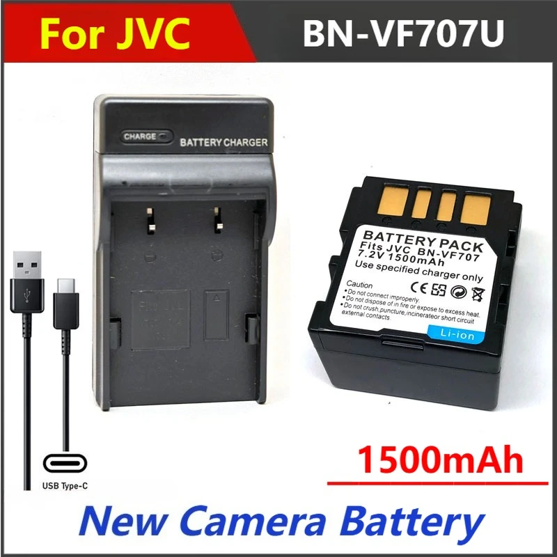 

1500mAh BN-VF707 AC Battery Charger For JVC D240 D650 DF420 DF590 MG505 MG77 MG70 MG67 MG60 MG57 MG50 MG47 MG40 MG37 MG33 MG30