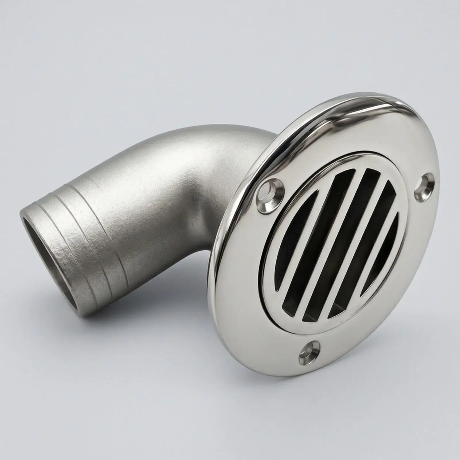 Plumbing Fitting Resistant 316 Stainless Steel Marine Drain Outlet Rustproof Stainless Steel Elbow Drain Outlet for Outdoor
