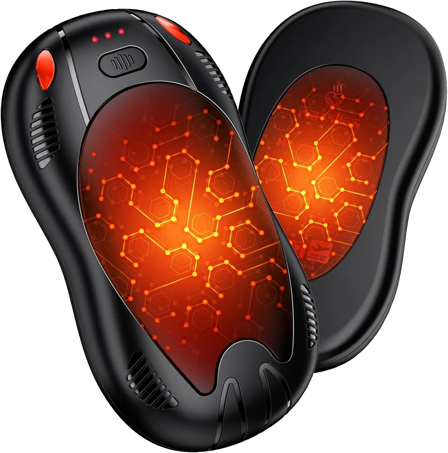 

Перезаряжаемые грелки для рук 10000 мАч, 3 уровня нагрева, магнитный дизайн, портативный зимний подарок