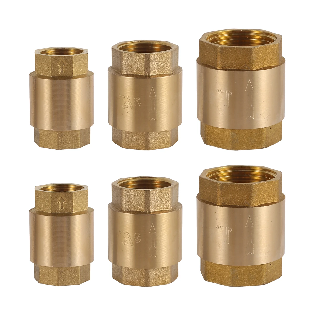 Brass One-Way Thickening Anti-Backflow Check Valve 1/2