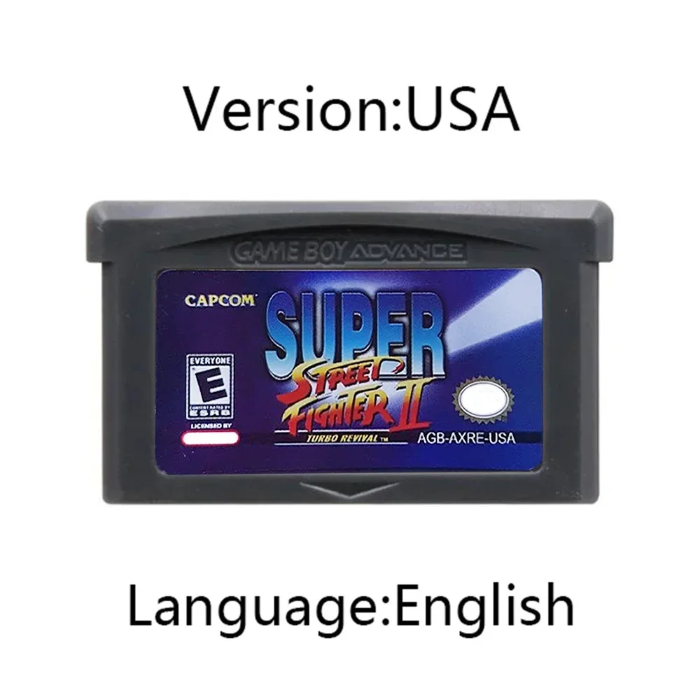 Super Street Fighter II GBA 32-bit Electronic Console Ink cartridges Game Card DS NDSL