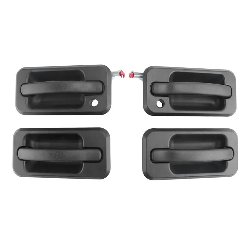 

A82U-4Pcs Exterior Outside Door Handle Set Auto Parts For 2003-2009 Hummer H2 Black Textured 131609870457 15104792 10360326