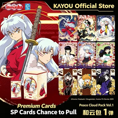 KAYOU Inuyasha Peace Cloud Pack Vol.1 Anime Trading Card Booster Box Collectible Cards Chance To Pull Rare SP Character Cards