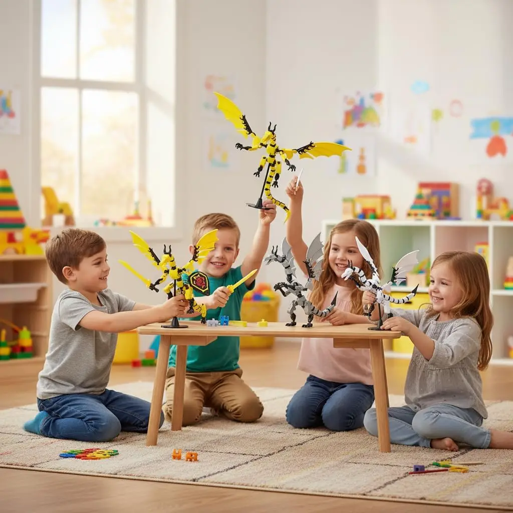 2er-Set T13 3D-gedruckte Actionfiguren (vormontiert), bewegliche Actionfigur mit mehreren Gelenken, beweglicher fliegender Drache mit mehreren Gelenken