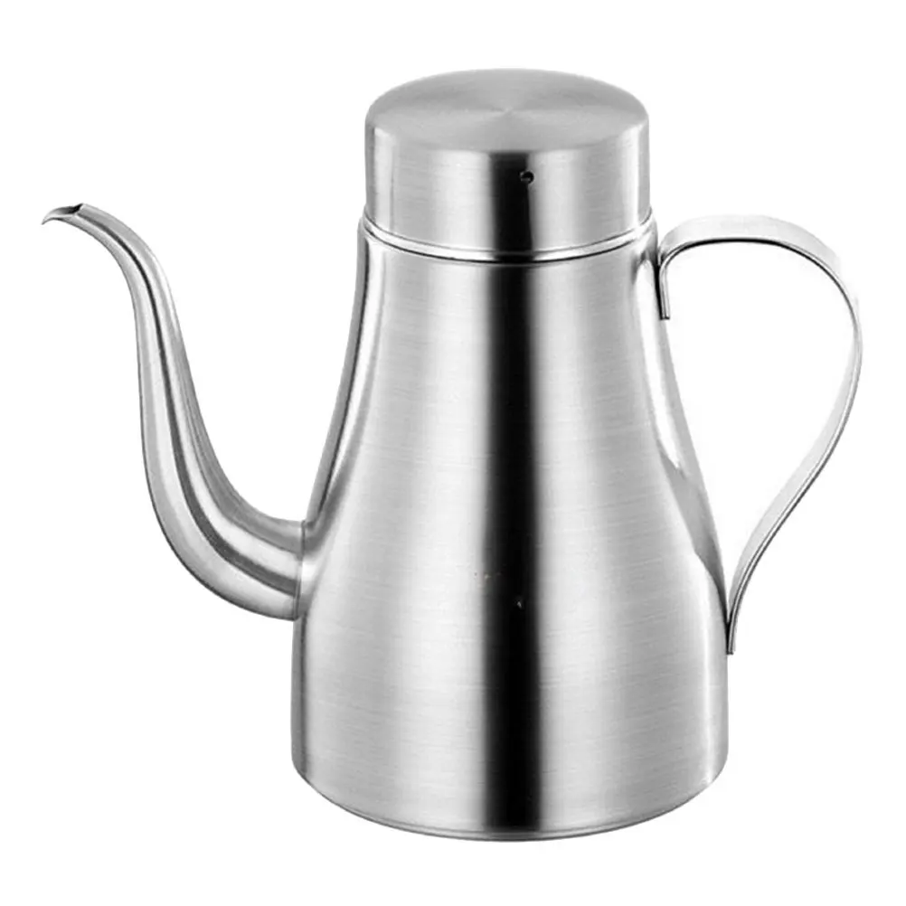 

Olive Oil Dispenser Stainless Steel Large Oil Storage Bottle Pouring Pot for Kitchen Cooking with Mesh Strainer Filter