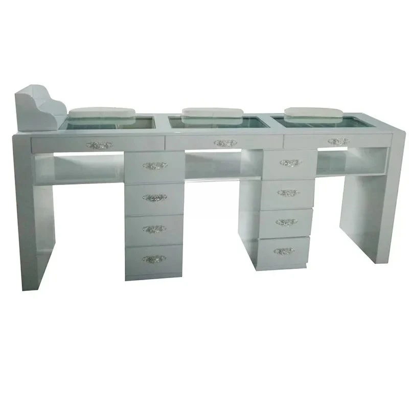 

FG17Simple Glass Nail Table Nail Shop Suit with Drawer