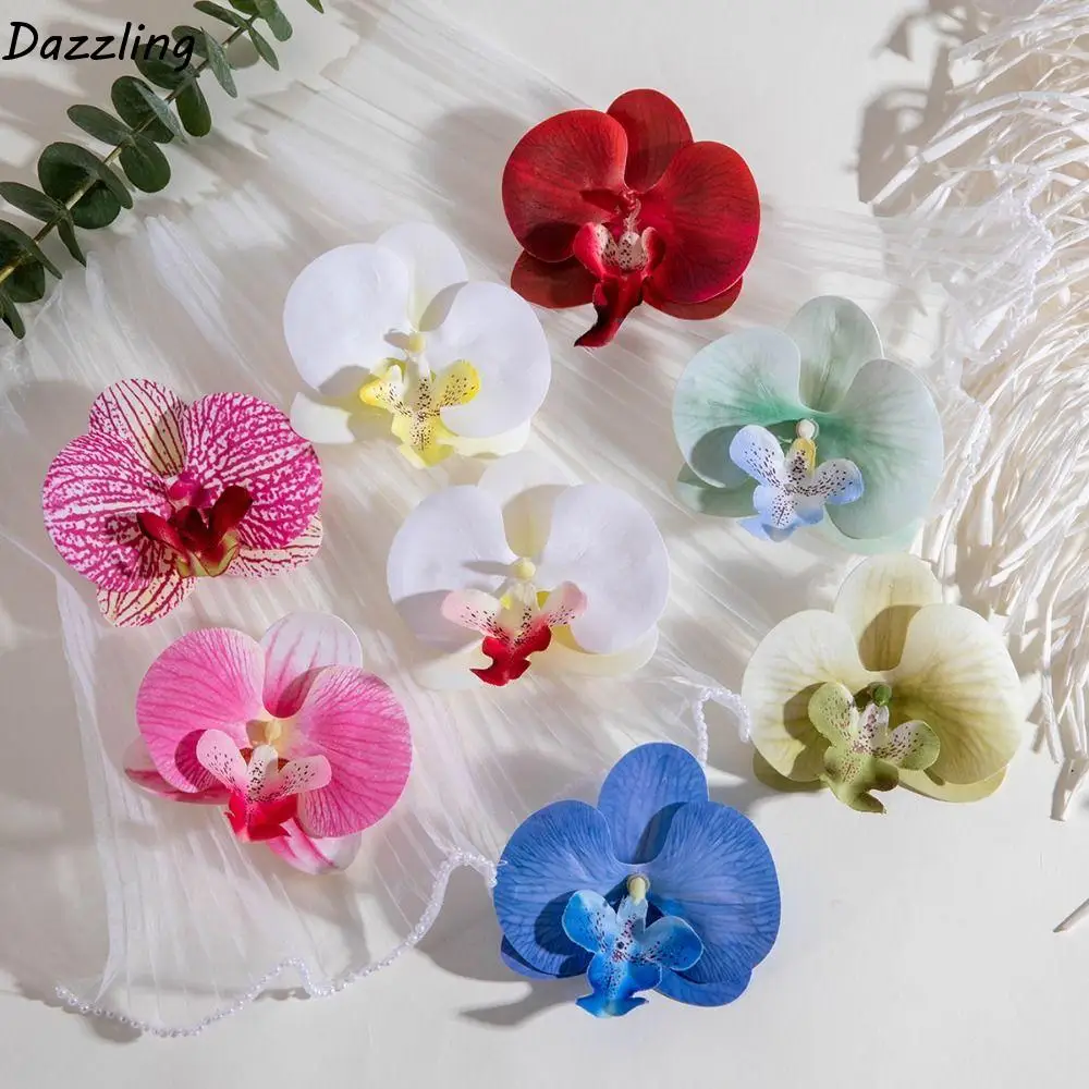 

Simulated Flower Butterfly Orchid Earrings Exaggerated Jewelry Accessories Flower Earrings Korean Style Alloy