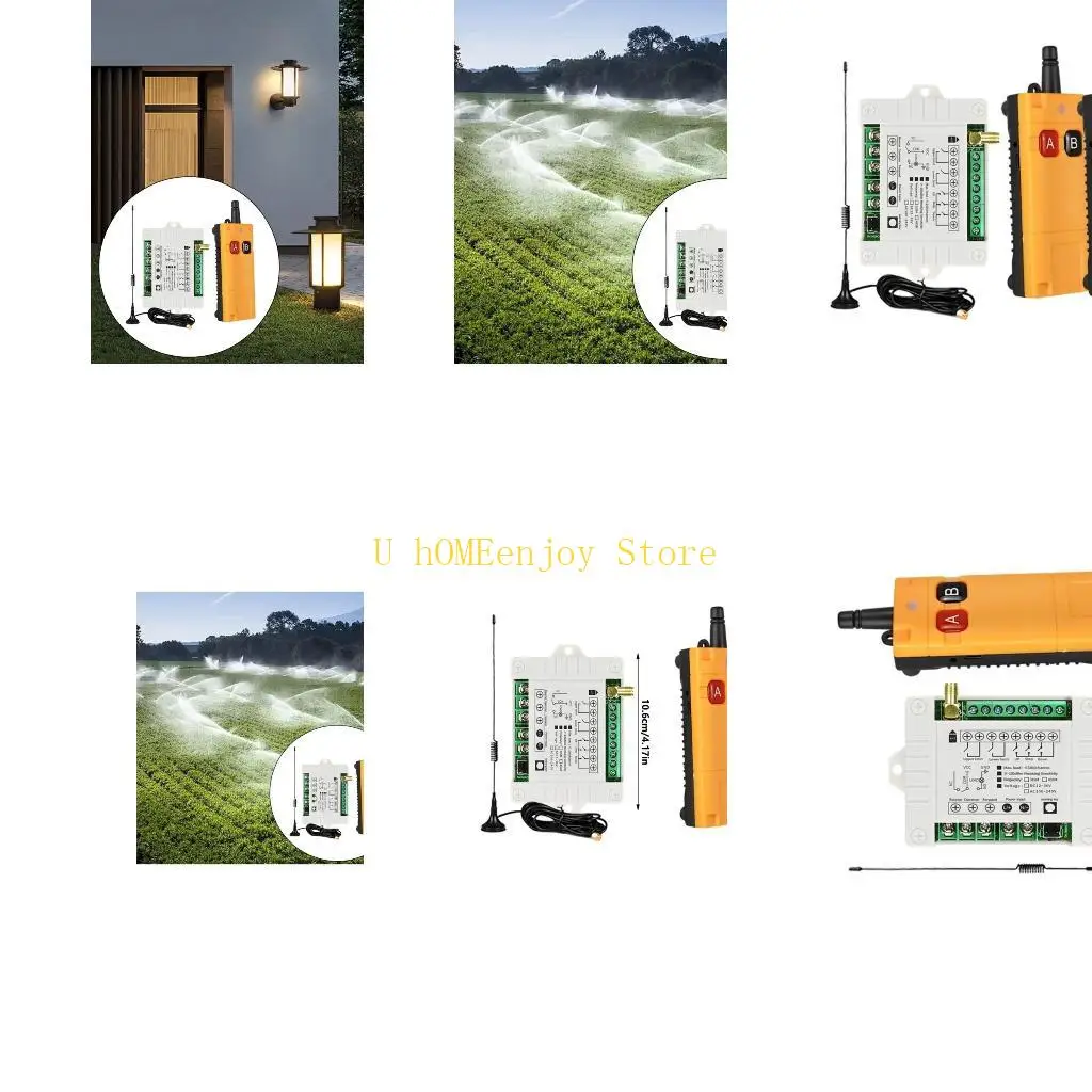 

B0KF 433 МГц беспроводной дистанционное управление передатчиком с 2 каналом RF -ретрансляционным модулем ретрансляции для двери