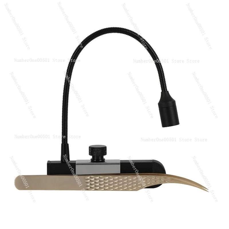 Tweezers light for false eyelash extension UV glue curing foot switch portable LED UV solid