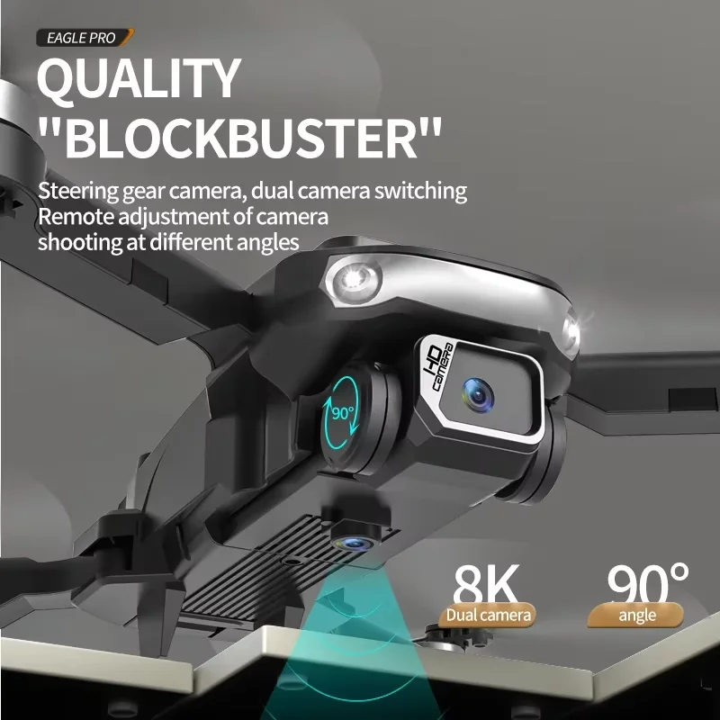 S165 Max Drone 8K Doppia Fotocamera Fotografia Aerea Drone Brushless Intelligente Evitamento Ostacoli Aereo di Controllo Remoto Regalo Giocattolo