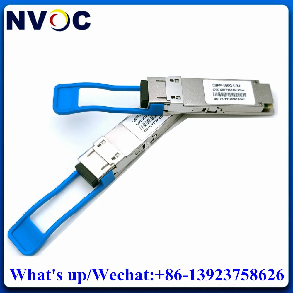 

2Pcs100G LR4 LWDM4 20KM QSFP28 Duplex LC Module, 100GBASE-LR4 1310nm Connector QSFP 100G LAN-WDM Optic Trancseiver