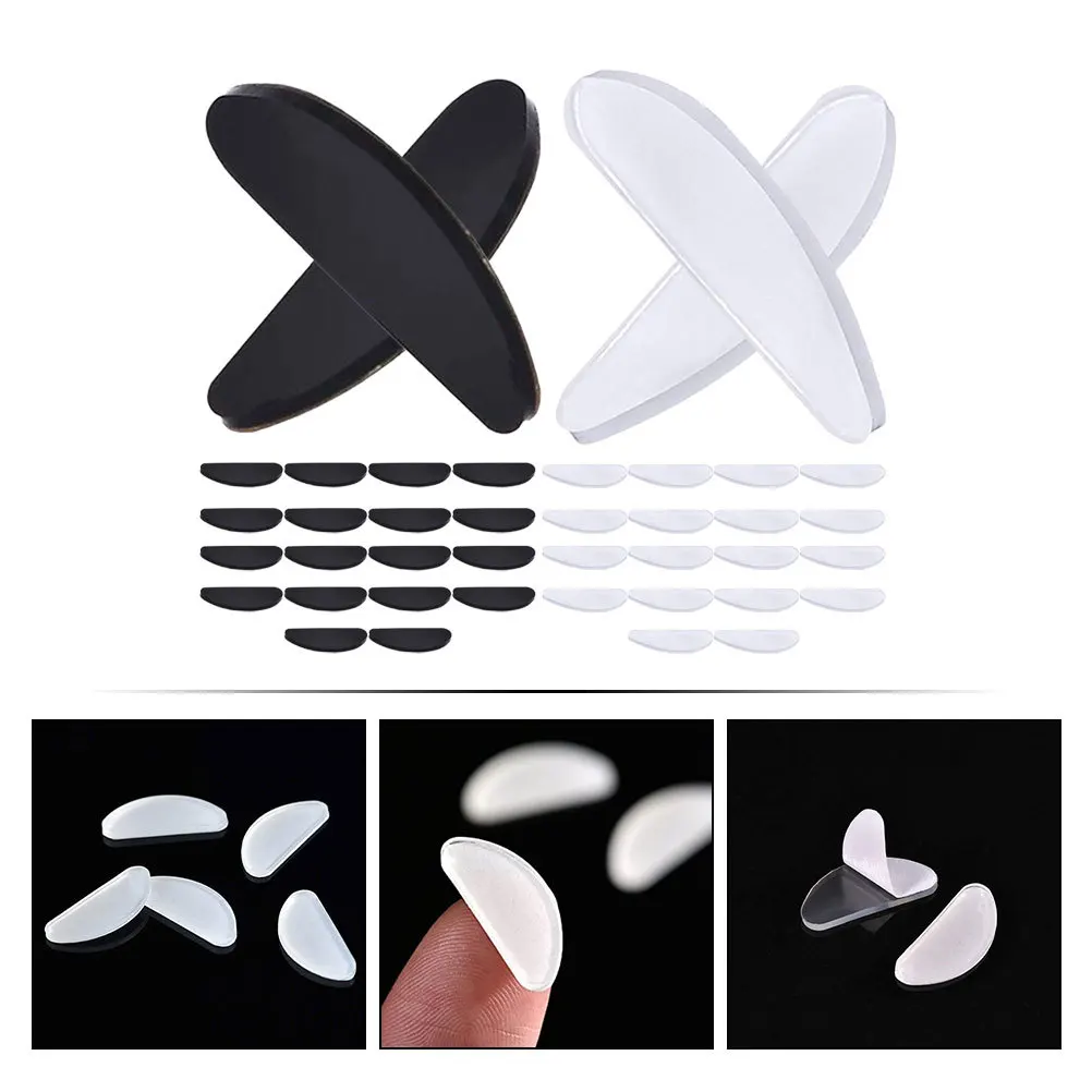 

Eyeglasses Nose Pads Silicone Non Slip Adhesive Replacement For Glasses Sunglasses Anti Slip Grips For Reading Eyewear