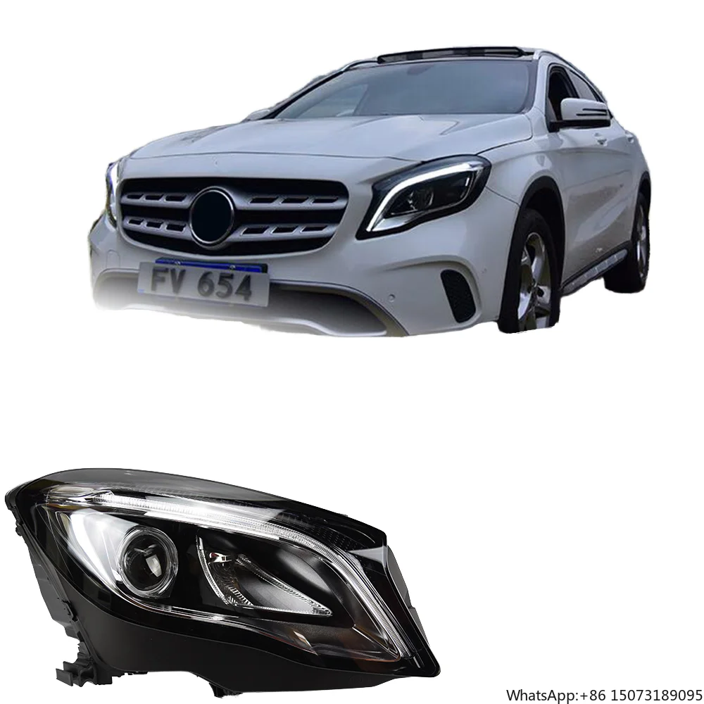 

LED DRL Headlights for Gla200/X156/Gla180 Cars Dynamic Signal Front Projector Lens Auto Accessories
