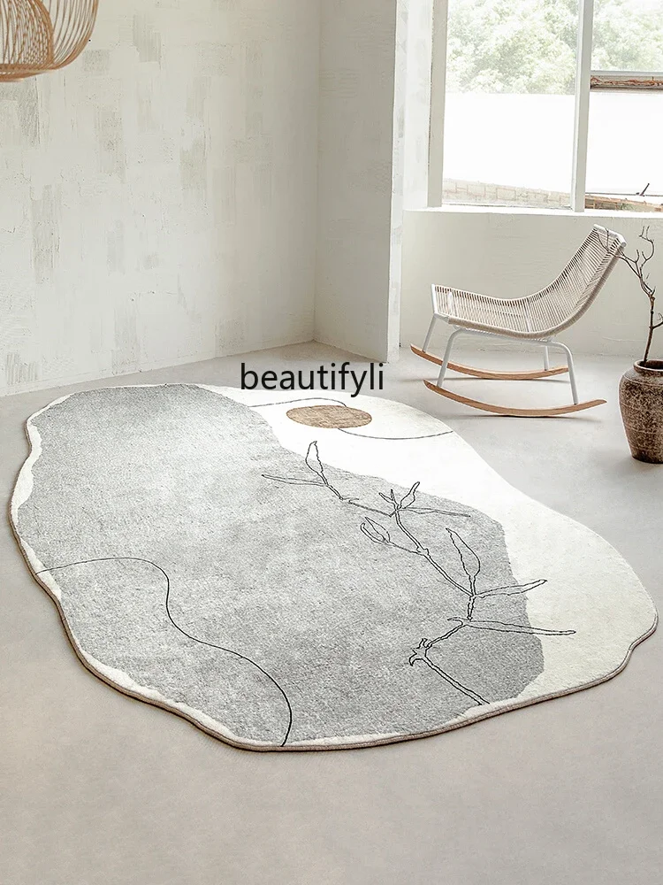 Nordic wabi Japanese carpet living room bedroom plain carpet sofa coffee table blanket floor mat