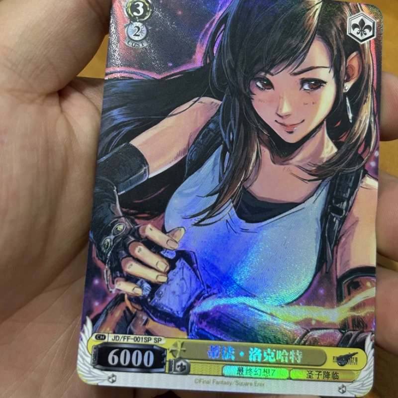 ACG WS Cards Final Fantasy Tifa Aerith Sephiroth Golden Sign Anime Game Characters collezione Kawaii carte Flash a colori muslimy giocattoli fai da