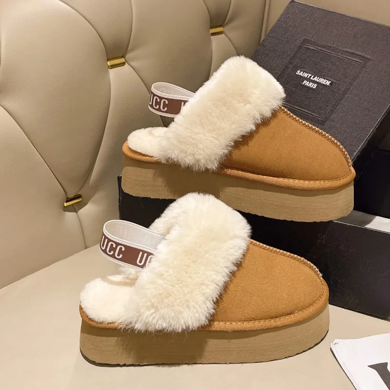 Women's Non-slip Warm Thick-soled Shoes 2023 Winter New Sell Like Hot Cakes Fashion Leisure Thick Fur Slippers Sandals Slippers