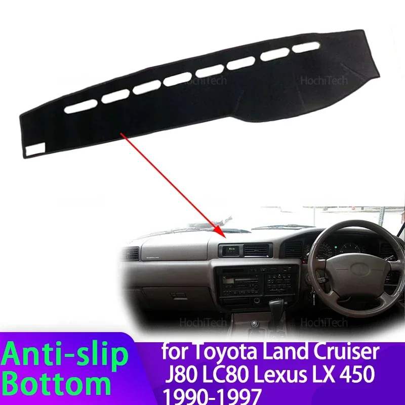 Armaturenbrett-Abdeckung, Armaturenbrett-Matte, Teppich-Pad, Schattenumhang, Decke, Autozubehör für Toyota Land Cruiser J80 LC80 Lexus LX 450 1990–1997